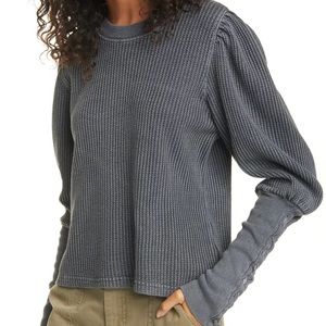 Free people Tasha thermal shirt